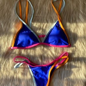 Multi colored bikini